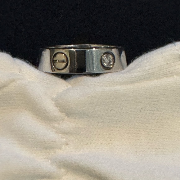 Cartier Jewelry - Cartier LOVE white gold and diamond ring.